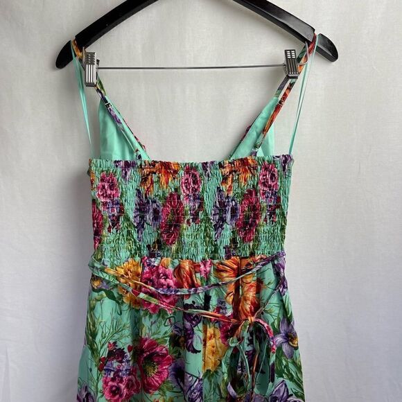 Mint Floral Jumpsuit - Picture 3 of 10